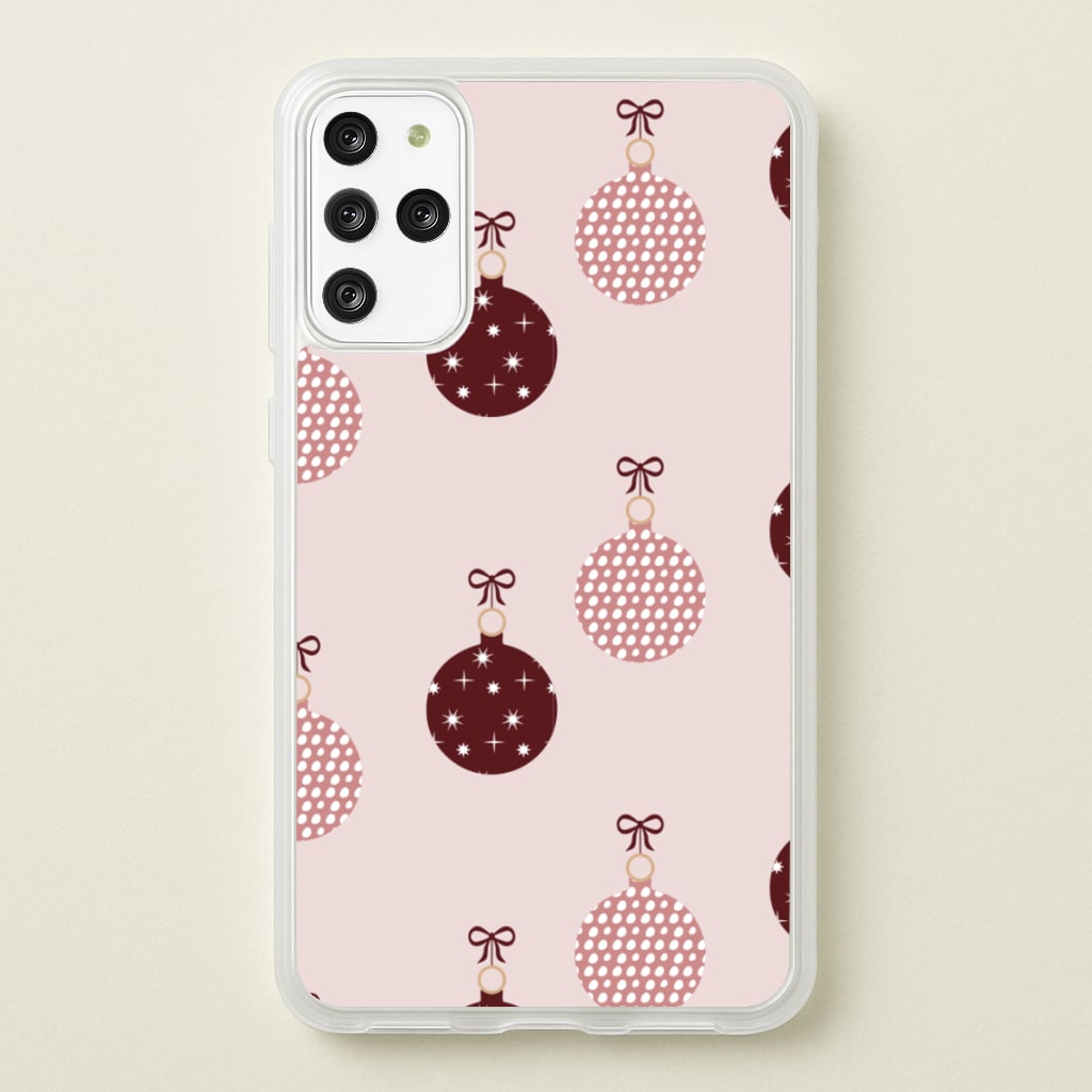 Christmas Bauble Pattern  - Christmas Phone Case for Galaxy S20 Plus