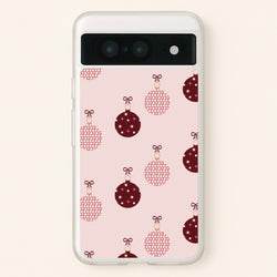 Christmas Bauble Pattern  - Christmas Phone Case for Google Pixel 8