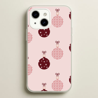 Christmas Bauble Pattern  - Christmas Phone Case for iPhone 15