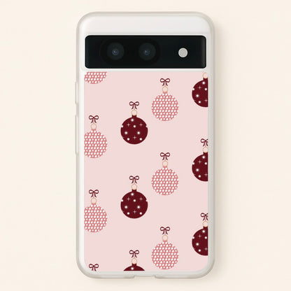 Christmas Bauble Pattern  - Christmas Phone Case for Google Pixel 8a