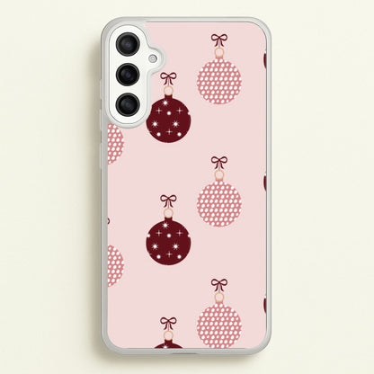 Christmas Bauble Pattern  - Christmas Phone Case for Galaxy A36