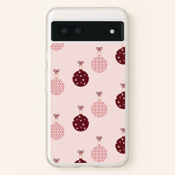 Christmas Bauble Pattern  - Christmas Phone Case for Google Pixel 7a