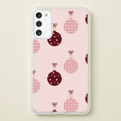 Christmas Bauble Pattern  - Christmas Phone Case for Galaxy S20FE