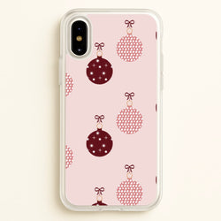 Christmas Bauble Pattern  - Christmas Phone Case for iPhone X / XS