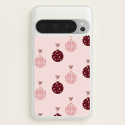 Christmas Bauble Pattern  - Christmas Phone Case for Google Pixel 9 Pro XL