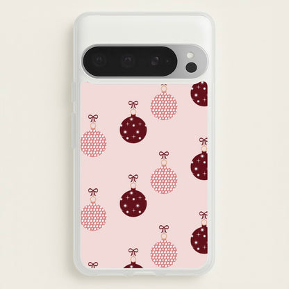 Christmas Bauble Pattern  - Christmas Phone Case for Google Pixel 9 Pro XL