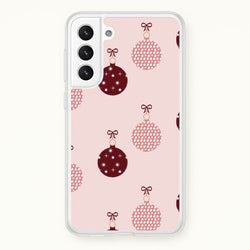 Christmas Bauble Pattern  - Christmas Phone Case for Galaxy S21 Plus