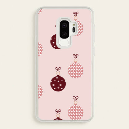 Christmas Bauble Pattern  - Christmas Phone Case for Galaxy S9 Plus