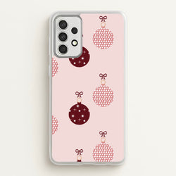 Christmas Bauble Pattern  - Christmas Phone Case for Galaxy A52 / A52s