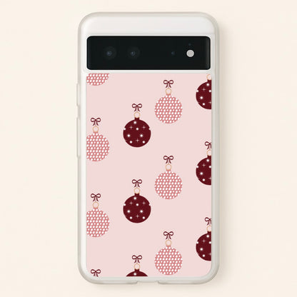 Christmas Bauble Pattern  - Christmas Phone Case for Google Pixel 6