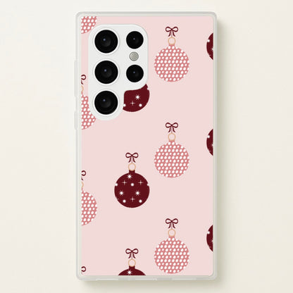 Christmas Bauble Pattern  - Christmas Phone Case for Galaxy S24 Ultra