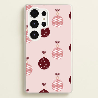 Christmas Bauble Pattern  - Christmas Phone Case for Galaxy S25 Ultra