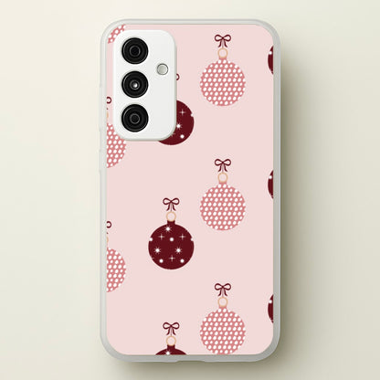 Christmas Bauble Pattern  - Christmas Phone Case for Galaxy A35