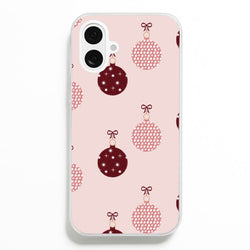 Christmas Bauble Pattern  - Christmas Phone Case for iPhone 16 Plus