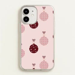 Christmas Bauble Pattern  - Christmas Phone Case for iPhone 12 / 12 Pro
