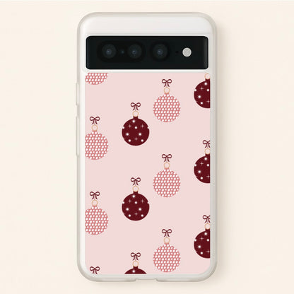 Christmas Bauble Pattern  - Christmas Phone Case for Google Pixel 7 Pro