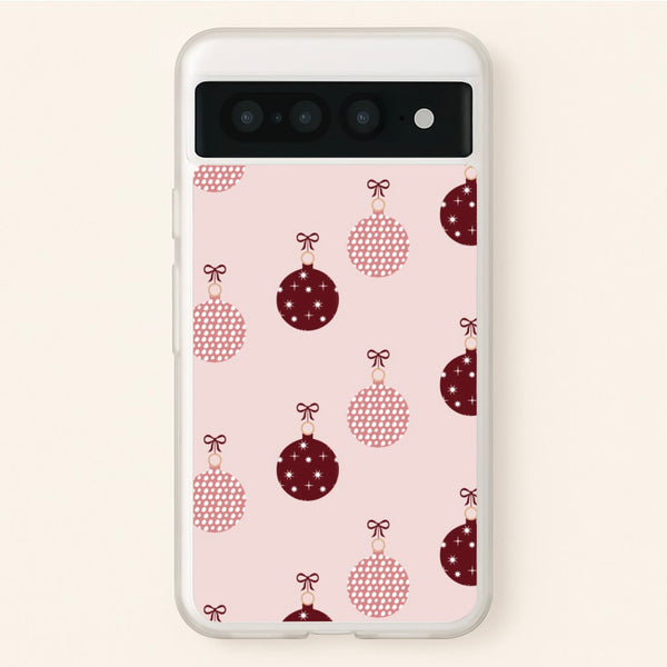 Christmas Bauble Pattern  - Christmas Phone Case for Google Pixel 7 Pro