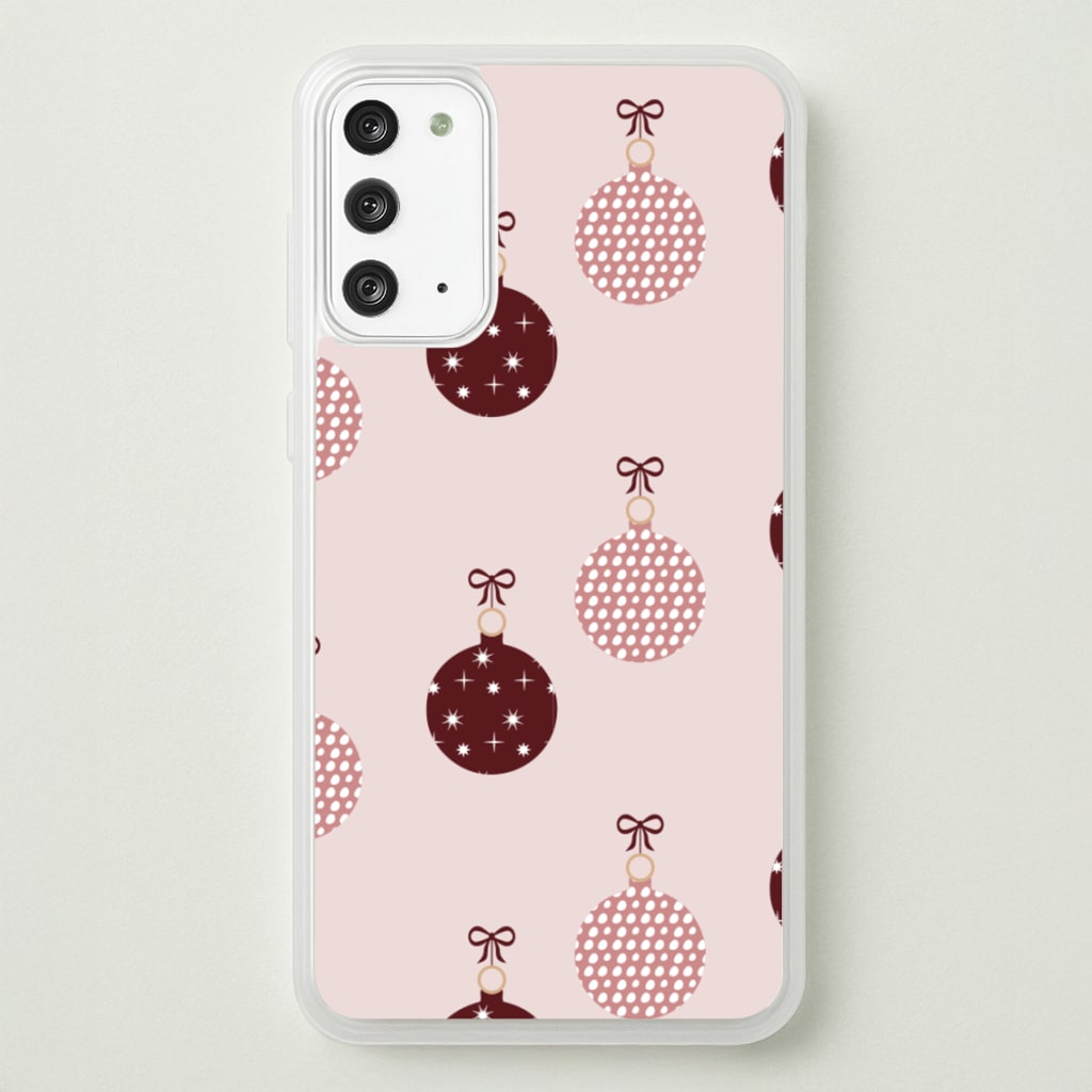 Christmas Bauble Pattern  - Christmas Phone Case for Galaxy Note 20
