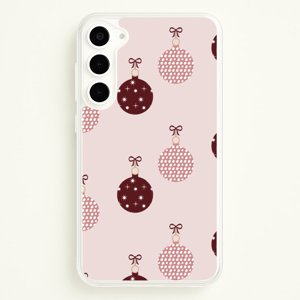 Christmas Bauble Pattern  - Christmas Phone Case for Galaxy S23 Plus