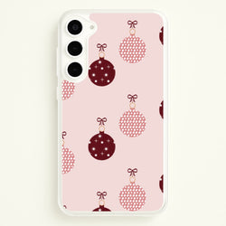 Christmas Bauble Pattern  - Christmas Phone Case for Galaxy S23 Plus