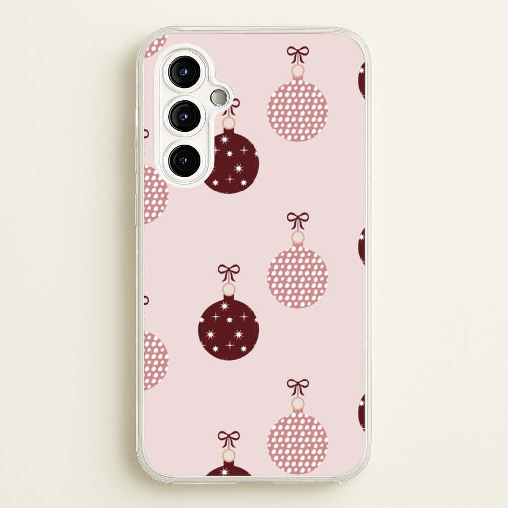 Christmas Bauble Pattern  - Christmas Phone Case for Galaxy A54
