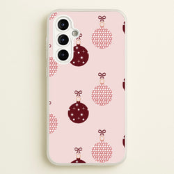 Christmas Bauble Pattern  - Christmas Phone Case for Galaxy A54
