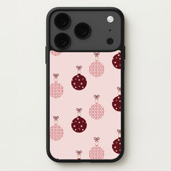 Christmas Bauble Pattern Phone Case for iPhone 17 Pro