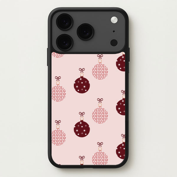 Christmas Bauble Pattern Phone Case for iPhone 17 Pro