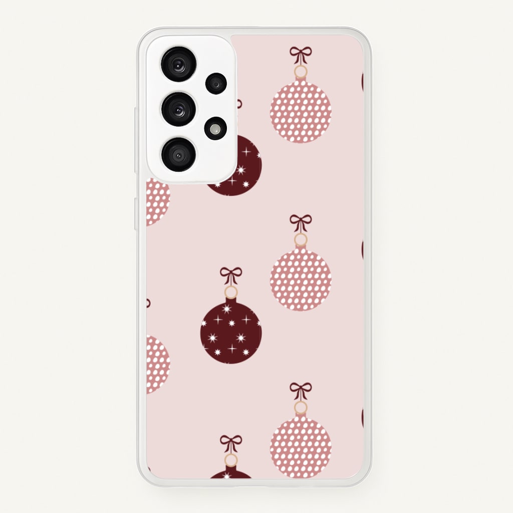 Christmas Bauble Pattern  - Christmas Phone Case for Galaxy A53