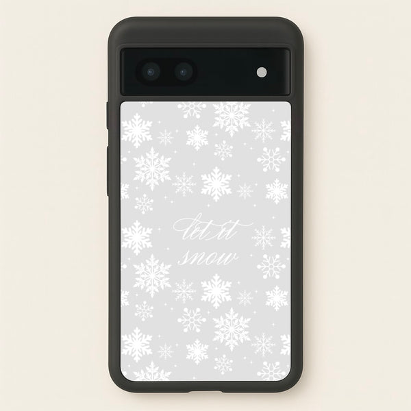 Let It Snow Christmas Pattern  - Christmas Phone Case for Google Pixel 6a