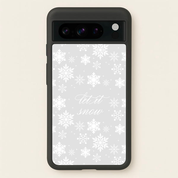 Let It Snow Christmas Pattern  - Christmas Phone Case for Google Pixel 8 Pro