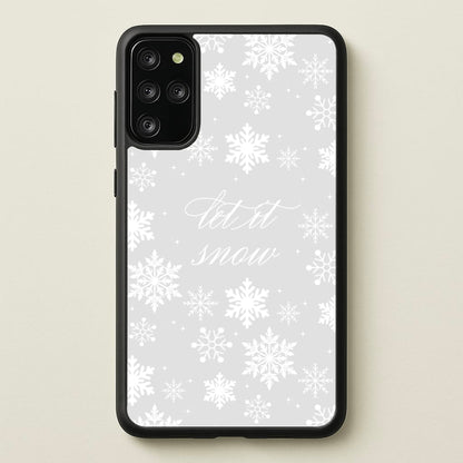 Let It Snow Christmas Pattern  - Christmas Phone Case for Galaxy S20 Plus