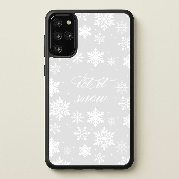 Let It Snow Christmas Pattern  - Christmas Phone Case for Galaxy S20 Plus