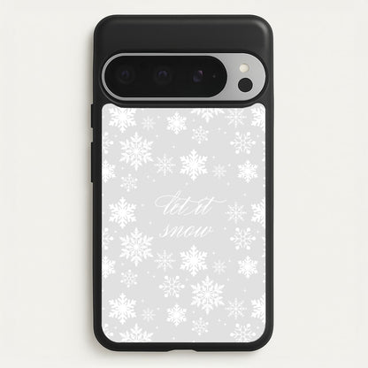 Let It Snow Christmas Pattern  - Christmas Phone Case for Google Pixel 9 Pro XL