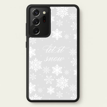 Let It Snow Christmas Pattern  - Christmas Phone Case for Galaxy Note 20 Ultra