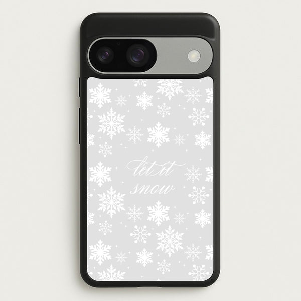 Let It Snow Christmas Pattern  - Christmas Phone Case for Google Pixel 9 / 9 Pro
