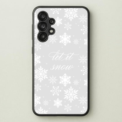 Let It Snow Christmas Pattern  - Christmas Phone Case for Galaxy A13