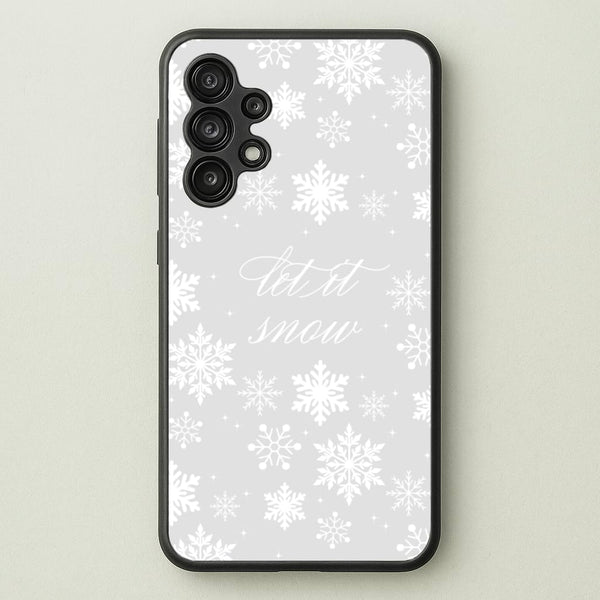 Let It Snow Christmas Pattern  - Christmas Phone Case for Galaxy A13
