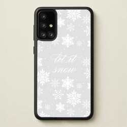 Let It Snow Christmas Pattern  - Christmas Phone Case for Galaxy A71