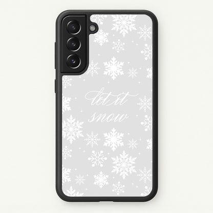Let It Snow Christmas Pattern  - Christmas Phone Case for Galaxy S22 Plus