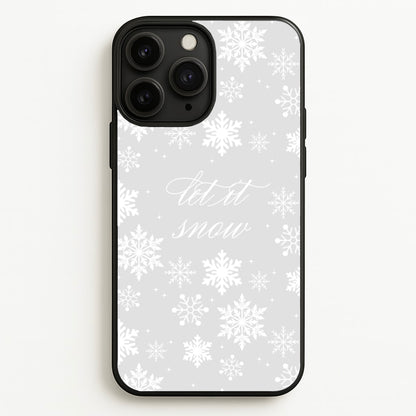 Let It Snow Christmas Pattern  - Christmas Phone Case for iPhone 11 Pro