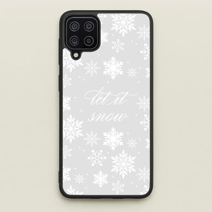 Let It Snow Christmas Pattern  - Christmas Phone Case for Galaxy A12
