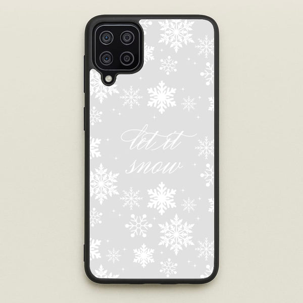 Let It Snow Christmas Pattern  - Christmas Phone Case for Galaxy A12