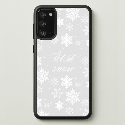 Let It Snow Christmas Pattern  - Christmas Phone Case for Galaxy Note 20