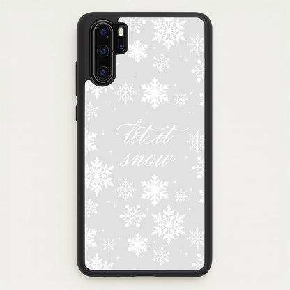 Let It Snow Christmas Pattern  - Christmas Phone Case for Huawei P30 Pro