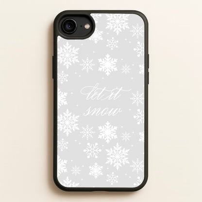 Let It Snow Christmas Pattern  - Christmas Phone Case for iPhone 6 / 7 / 8 / SE