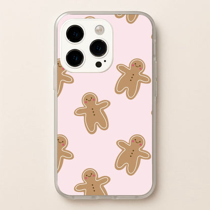 Gingerbread Men Christmas Pattern  - Christmas Phone Case for iPhone 14 Pro