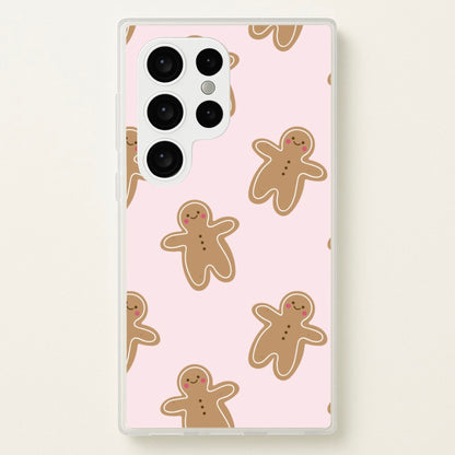 Gingerbread Men Christmas Pattern  - Christmas Phone Case for Galaxy S24 Ultra