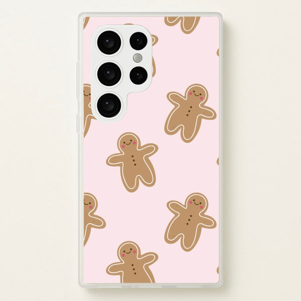 Gingerbread Men Christmas Pattern  - Christmas Phone Case for Galaxy S24 Ultra