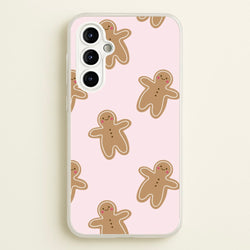 Gingerbread Men Christmas Pattern  - Christmas Phone Case for Galaxy A54